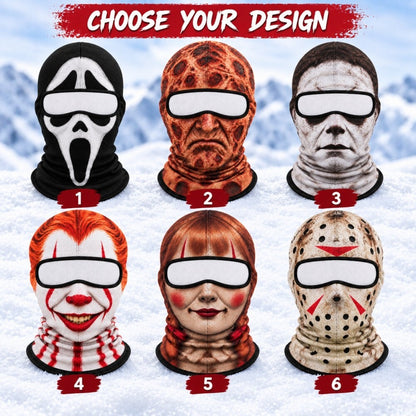 Halloween Horror Ski Masks Collection, Horror Character Balaclava, Scary Face Costume Mask for Skiing Snowboarding Gear