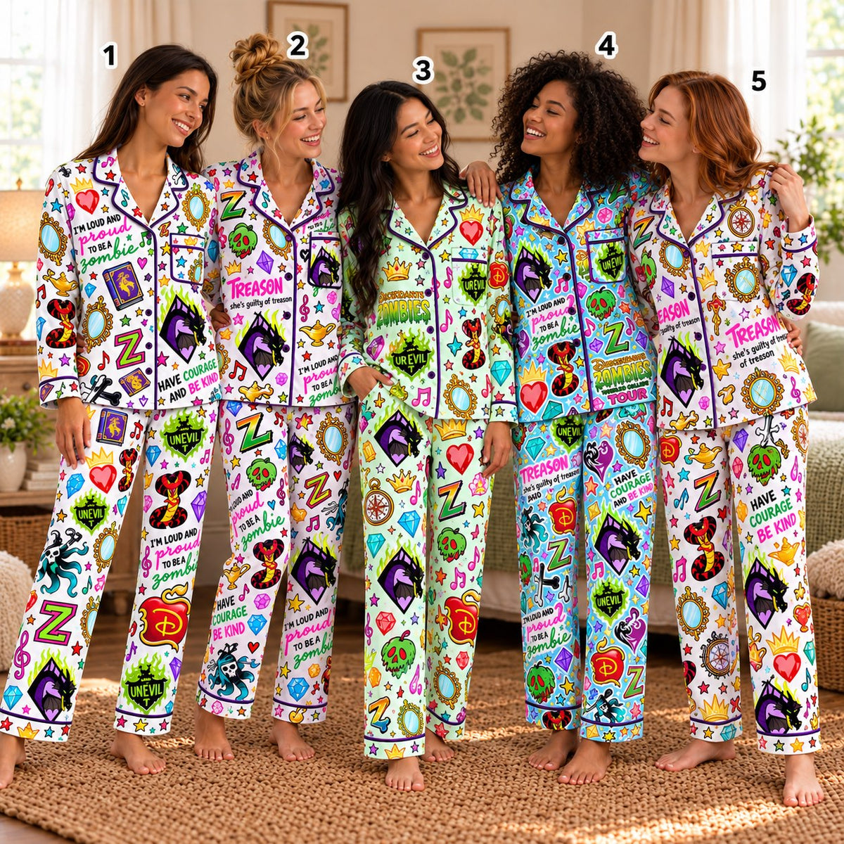 Descendants Zombies pajamas - choose your design 1 to 5