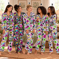 Worlds Collide Tour 2026 Pajamas - Villain Kids, Zombies and Camp Rock Satin Pajama Set, Concert Sleepover Gift