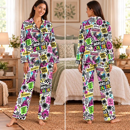Design 1 - white neon long sleeve set