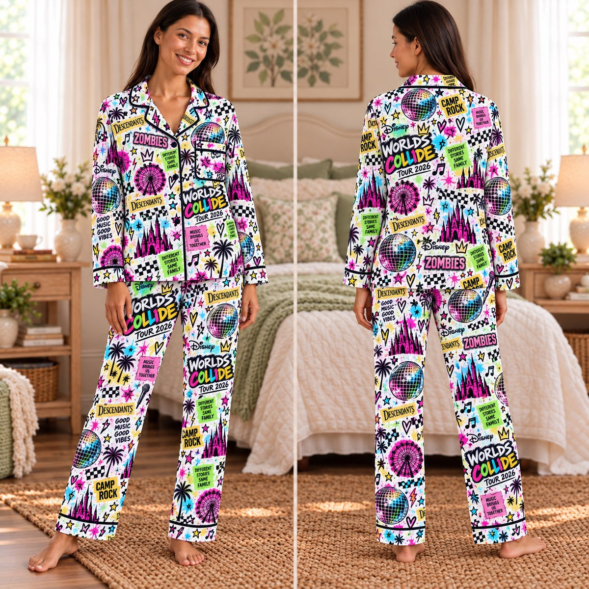 Design 3 - white disco ball long sleeve set