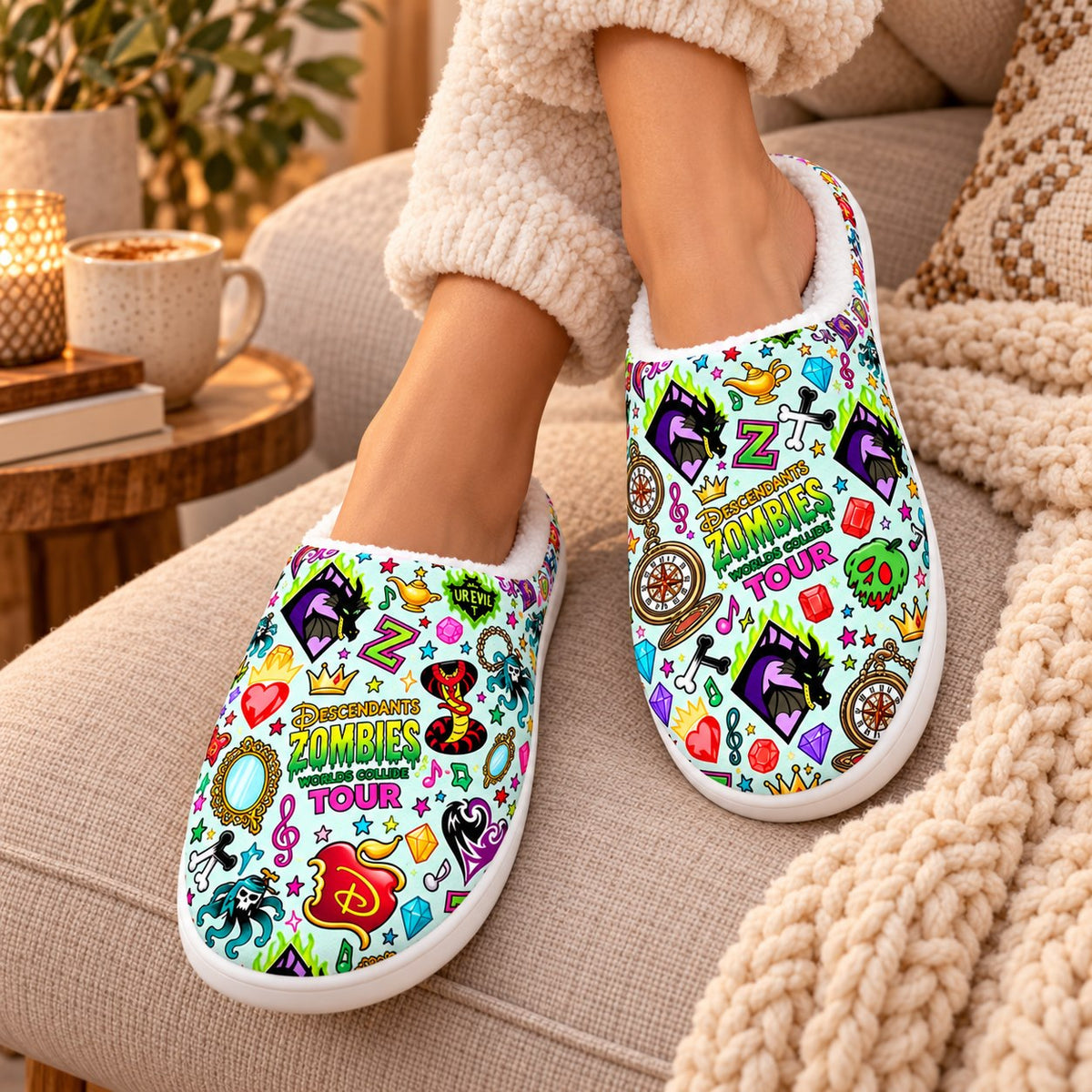 Mint Green slippers lifestyle