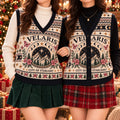 Velaris City of Starlight Cardigan Vest - ACOTAR Merch Cream Knit Christmas Sweater Vest, Bookish Gift