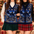 To the Stars Who Listen Cardigan Vest - ACOTAR Rhysand Navy Knit Sweater Vest, Velaris Bookish Gift