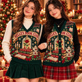 Belles Book Club Cardigan Vest - Beauty and the Beast Enchanted Rose Green Christmas Sweater Vest, Bookish Gift
