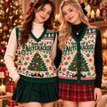 Son of a Nutcracker Cardigan Vest - Elf Movie Christmas Sweater Vest, Buddy the Elf Ugly Xmas Vest Gift