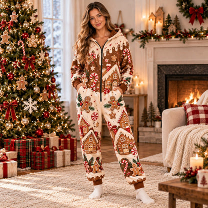 Santa reindeer snowman elf Christmas onesie - design 4 front and back