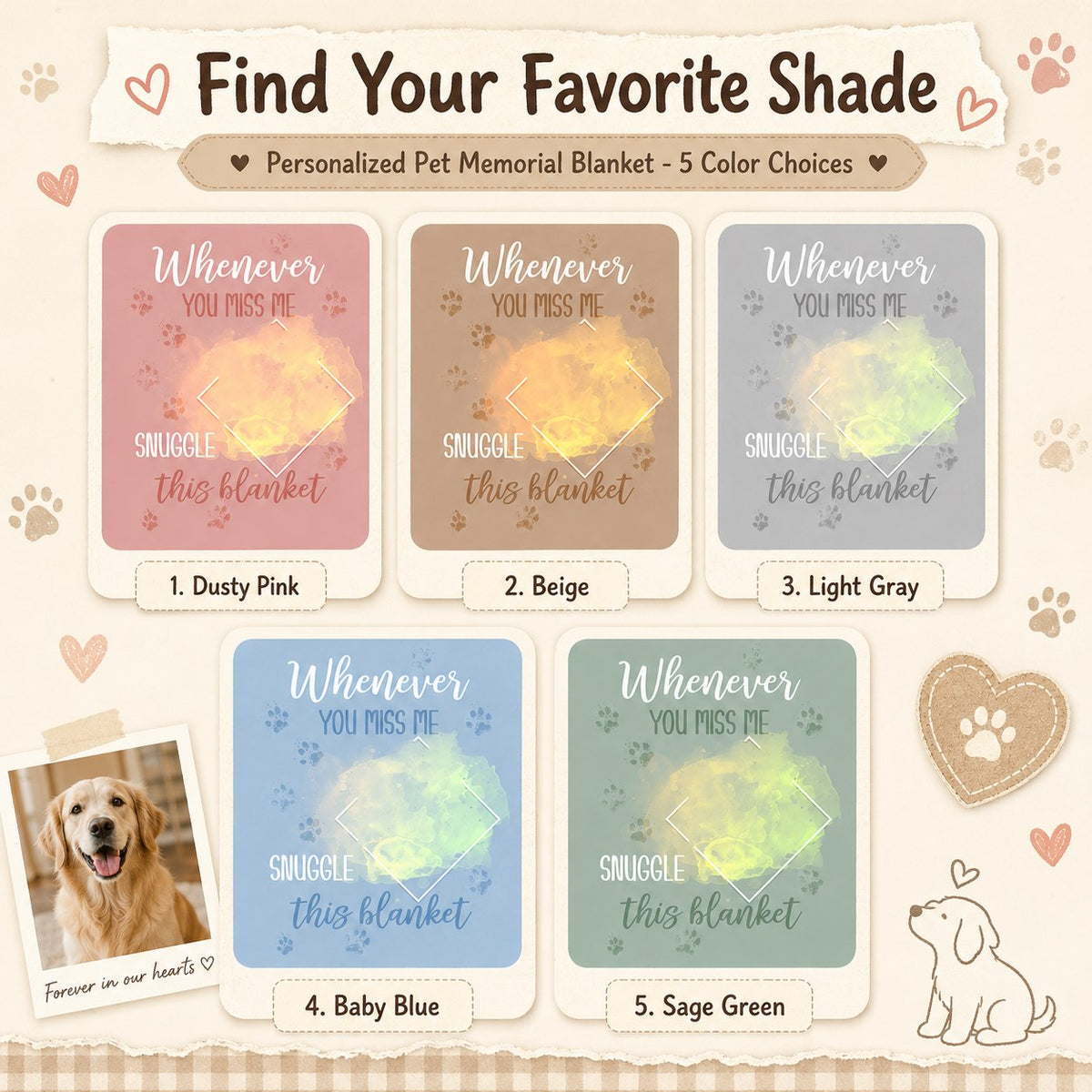 Personalized Pet Memorial Blanket Hoodie - view 2