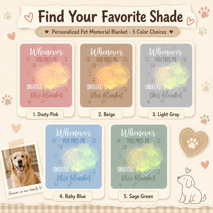 Personalized Pet Memorial Blanket Hoodie - view 2