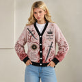 Assassin Queen Cardigan - Manon Blackbeak Rattle the Stars Pink Dagger Knit Sweater, Fantasy Author Gift