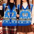 There Were Never Such Devoted Sisters Cardigan Vest - White Christmas Movie Blue Sweater Vest, Sister Gift
