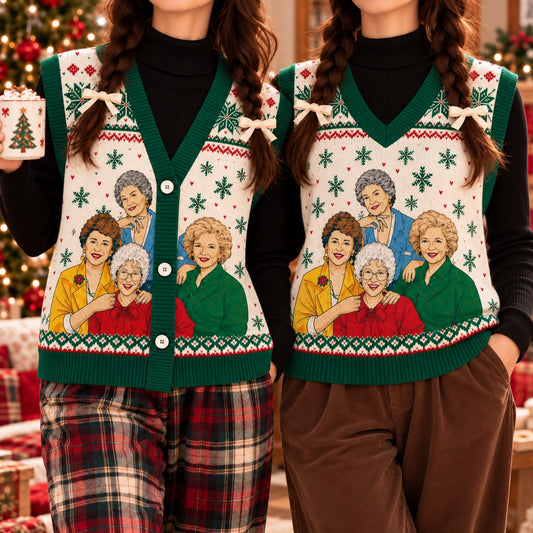 Golden Girls Christmas Cardigan Vest - view 1