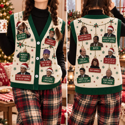 The Office Christmas Cardigan Vest - view 2