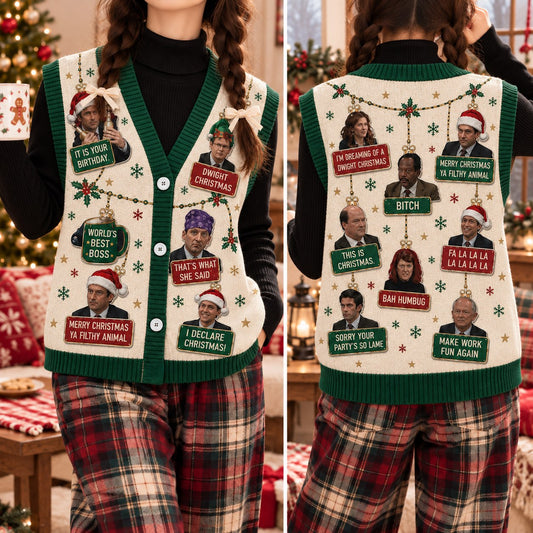 The Office Christmas Cardigan Vest - view 2