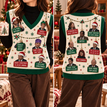 The Office Christmas Cardigan Vest - view 3