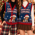 Santas Coming Thats What She Said Cardigan Vest - The Office Michael Scott Christmas Sweater Vest