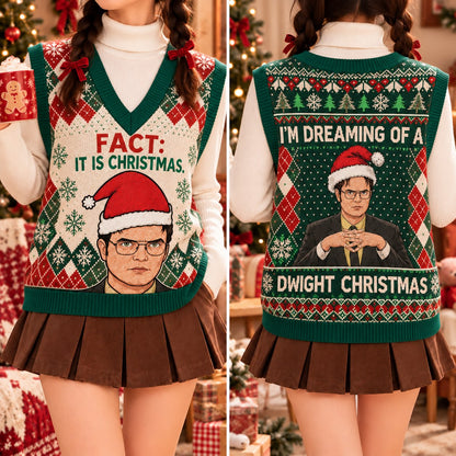 Fact It Is Christmas Cardigan Vest - view 3