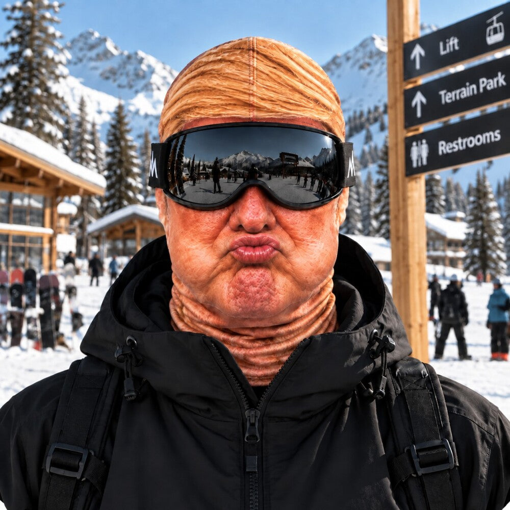 Balaclava - Funny Meme Face Ski Mask, Novelty Snowboard Face Cover