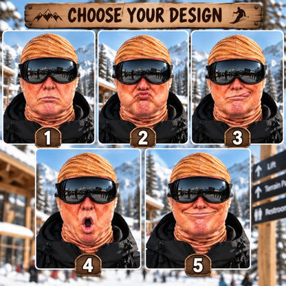 Balaclava - Funny Meme Face Ski Mask, Novelty Snowboard Face Cover