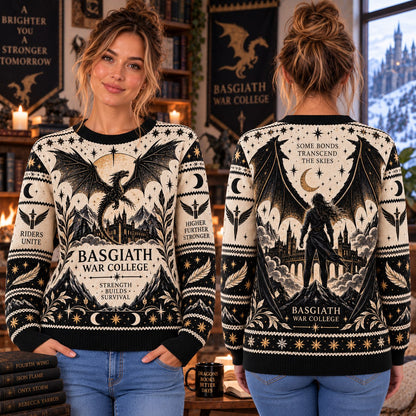 Basgiath War College Riders Unite Knit Ugly Christmas Sweater