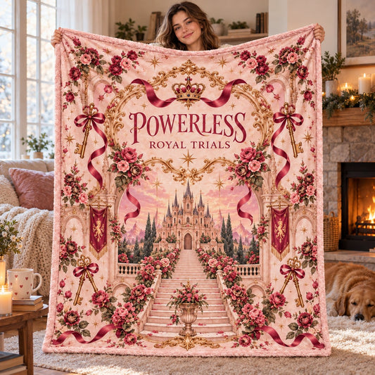 Powerless Royal Trials Blanket - held up