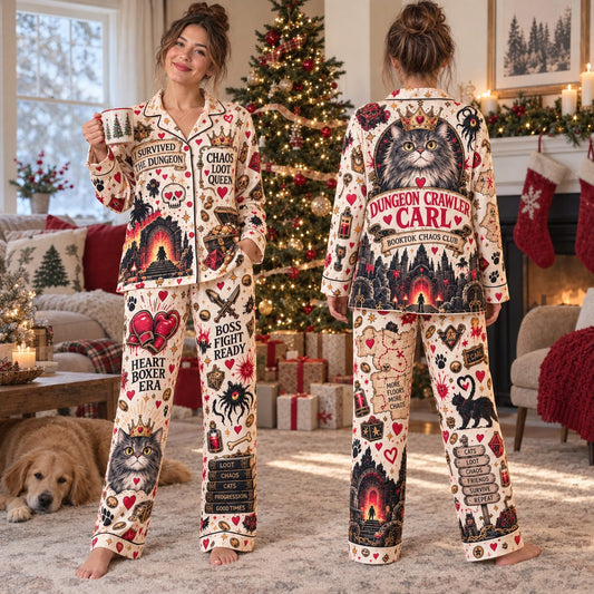 Dungeon Crawler Carl Pajama Set - front and back view