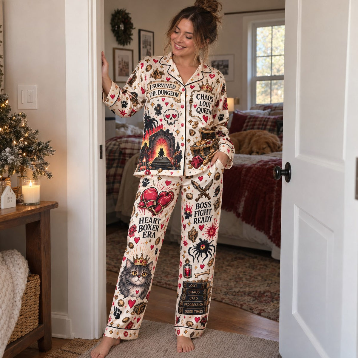 Dungeon Crawler Carl Pajama Set - cozy bedroom look