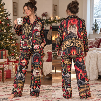 Dungeon Crawler Carl Pajama Set - front and back view