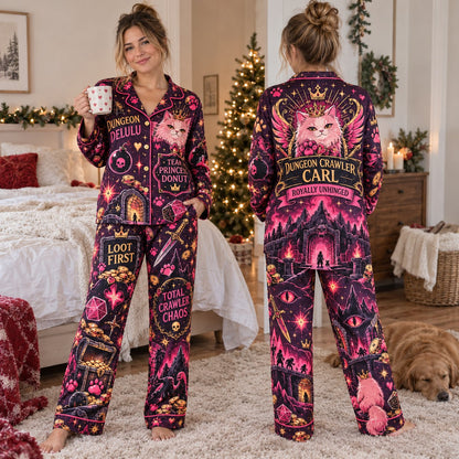 Dungeon Crawler Carl Pajama Set - front and back view