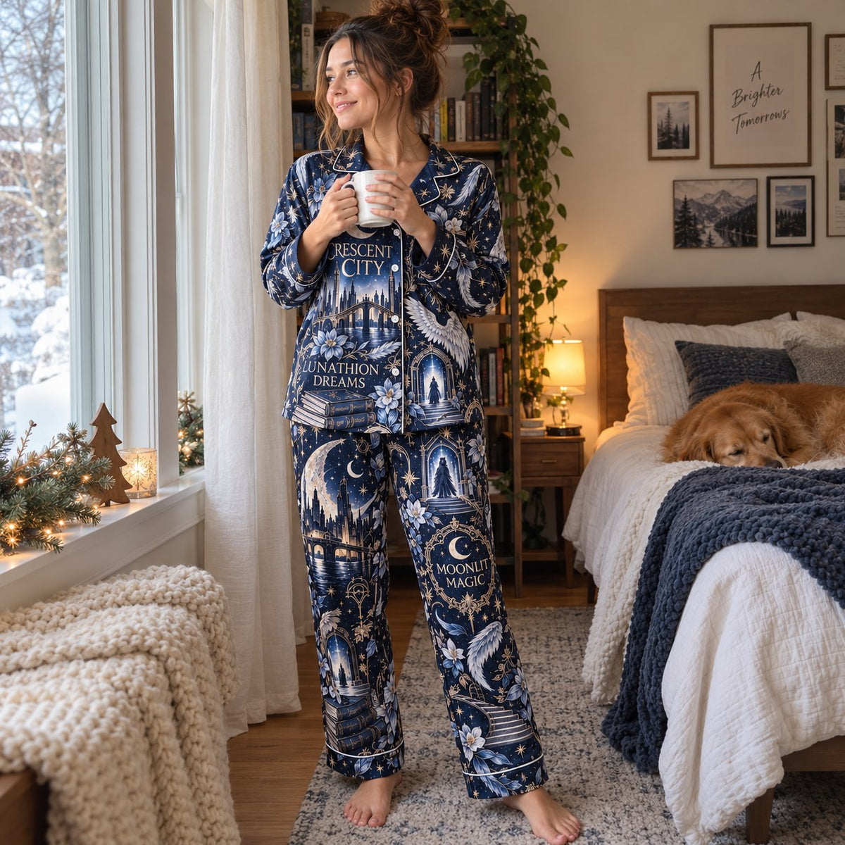 Crescent City Pajama Set - cozy bedroom look