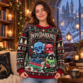 Into Darkness Lights Out Knit Ugly Christmas Sweater – Navessa Allen Dark Romance Bookish Gift