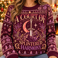 Night Court Burgundy Knit Ugly Christmas Sweater – Fae Gift