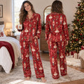 Nutcracker Pajama Set, Red Nutcracker Ballet Satin Pajamas, Sugar Plum Fairy PJs, Christmas Pajamas, Ballet Gift for Her