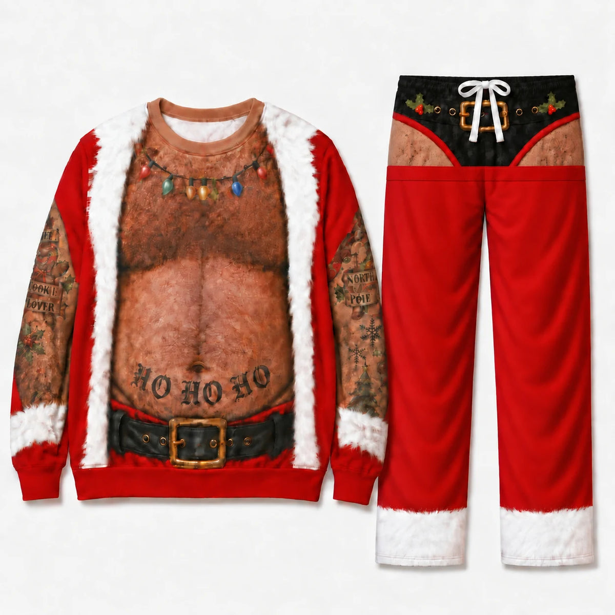 Naughty Couples Ugly Christmas Sweaters - His & Her Set