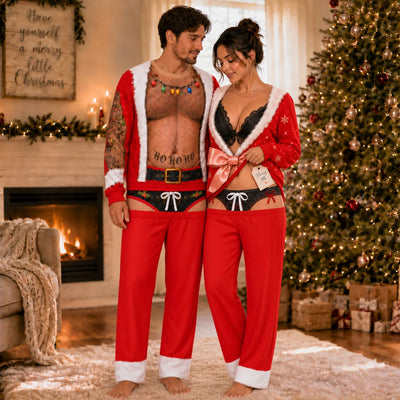 Naughty Couples Ugly Christmas Sweaters - His & Her Set