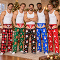 Funny Christmas Pajama Pants - 3D Fake Body Print Unisex Matching Family Lounge Pants