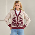 Night Court Cardigan - Fae Nesta Fire and Bones Knit Sweater, Bookish Gift