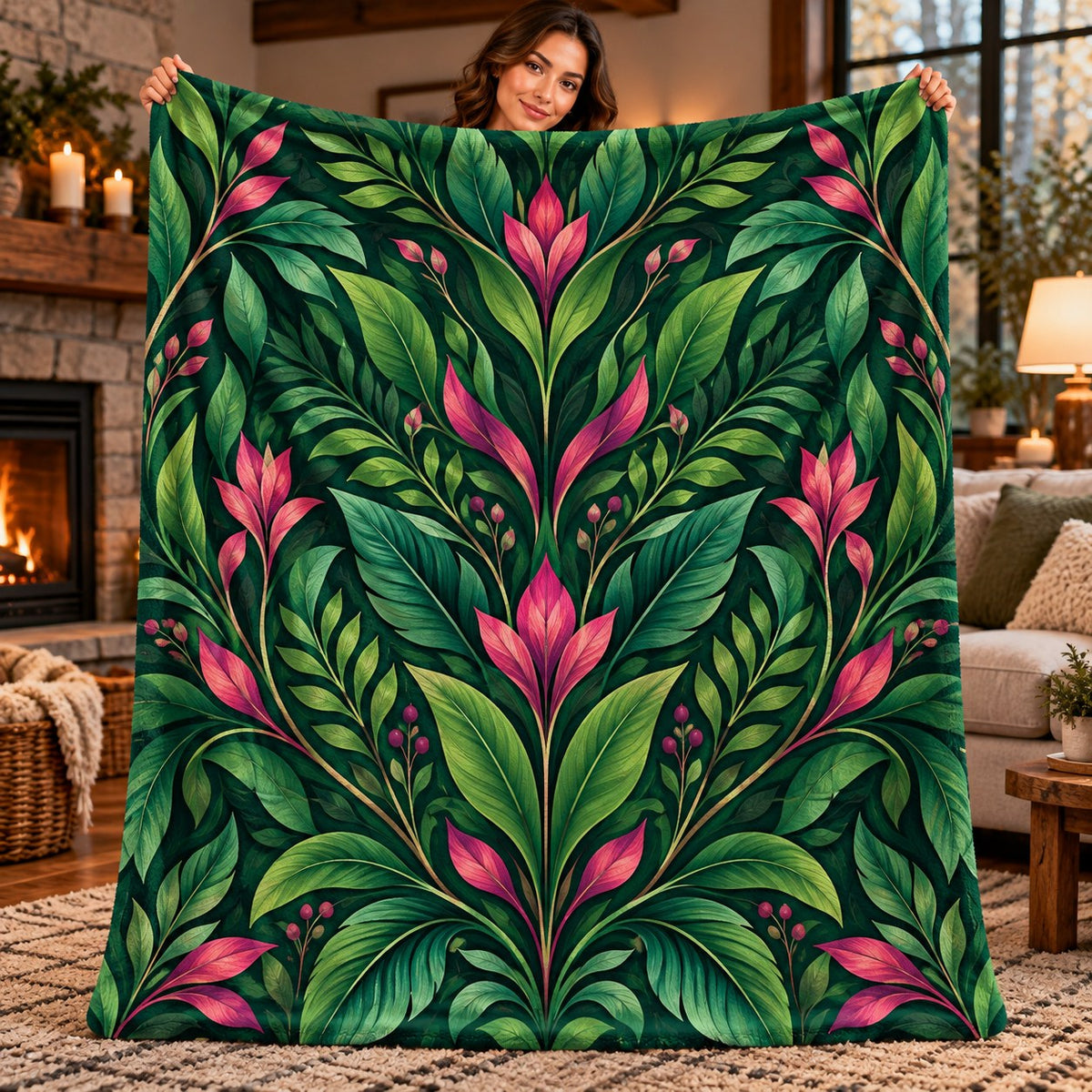 Wings of Fire Fleece Blanket - IceWing NightWing RainWing SandWing SeaWing Throw - RainWing